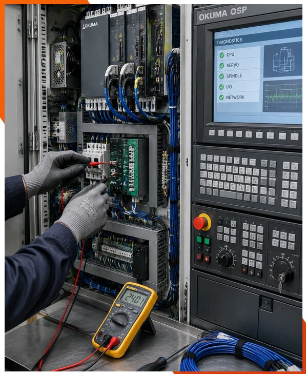 Ремонт систем ЧПУ Okuma OSP в Асбесте